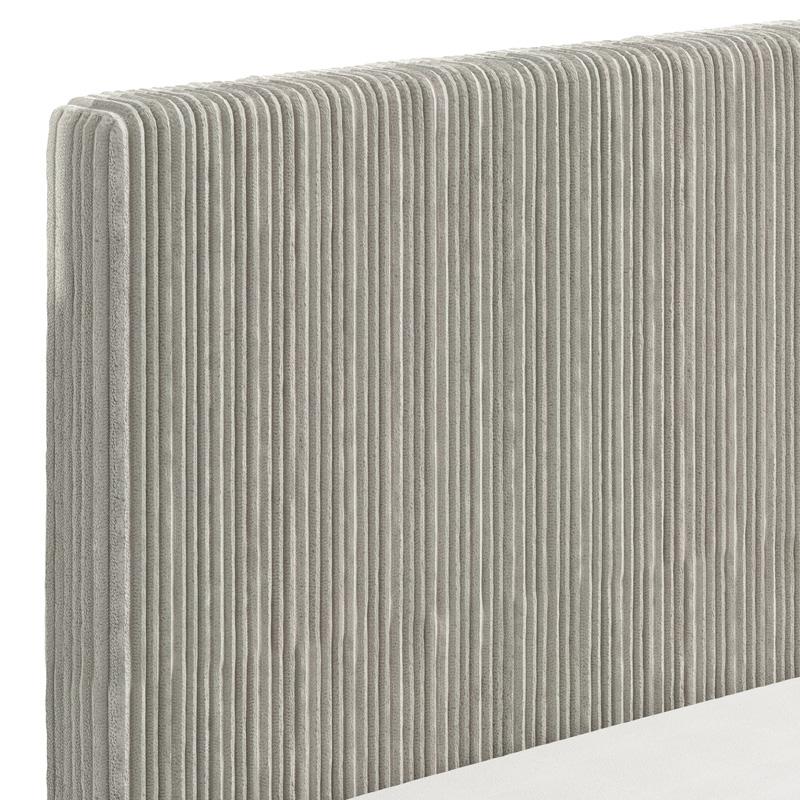 ΔΙΠΛΟ ΚΡΕΒΑΤΙ LUCCA 180 CASHMERE ΧΡΩΜΑ ME ΜΠΕΖ ΥΦΑΣΜΑ 198x214x115εκ - Image 7