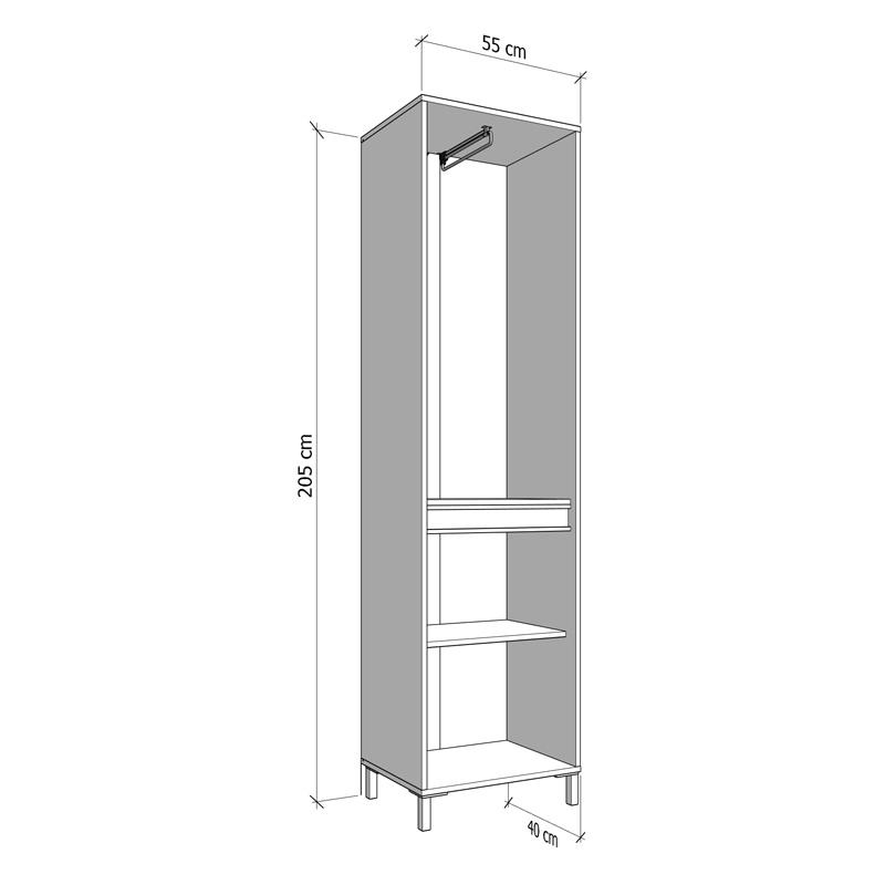 ΕΠΙΠΛΟ ΕΙΣΟΔΟΥ-ΧΩΛ ARRAN P1 OG CASHMERE/ΜΑΥΡΟ ΜΑΤΤ ΧΡΩΜΑ 55x40x205εκ - Image 7