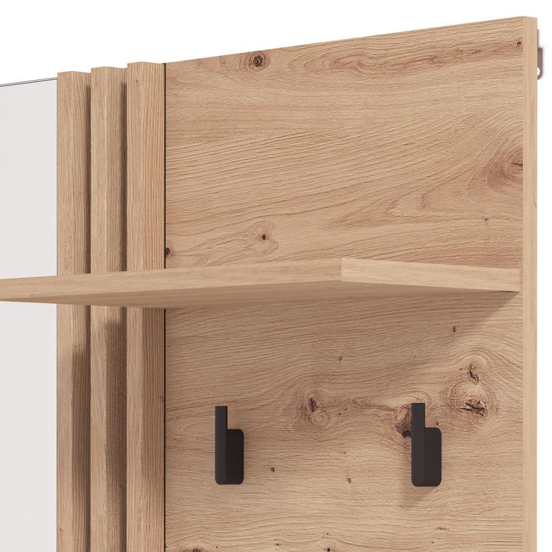 ΕΠΙΠΛΟ ΕΙΣΟΔΟΥ-ΧΩΛ ΕΠΙΤΟΙΧΙΟ LAVAL OG CIV ARTISAN OAK-ΜΑΥΡΟ ΧΡΩΜΑ 76x21x102εκ - Image 4