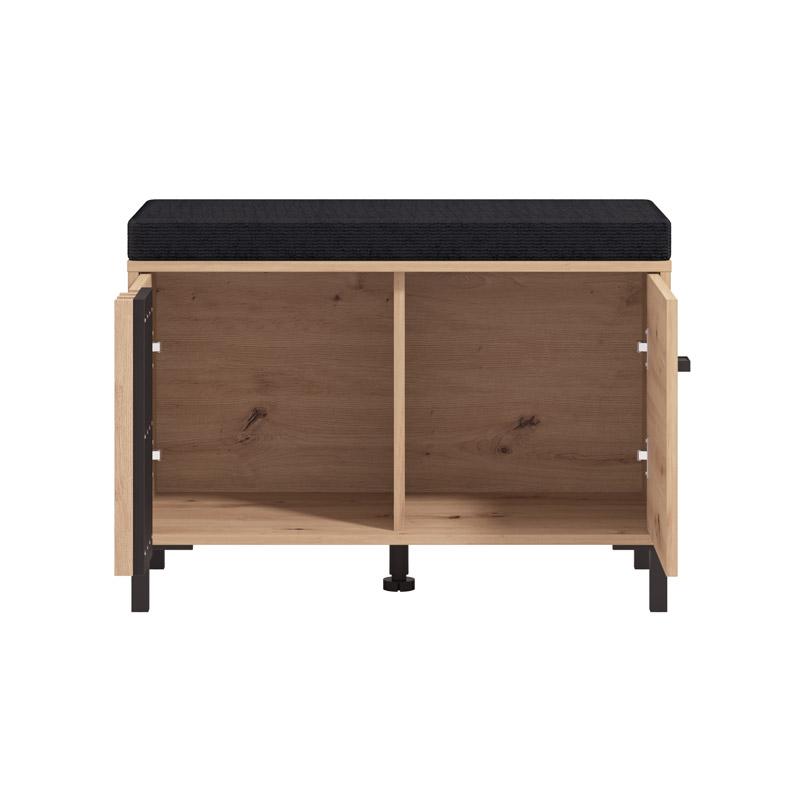 ΕΠΙΠΛΟ ΕΙΣΟΔΟΥ-ΧΩΛ LAVAL KOM ARTISAN OAK-ΜΑΥΡΟ ΧΡΩΜΑ 80x40x52εκ - Image 4