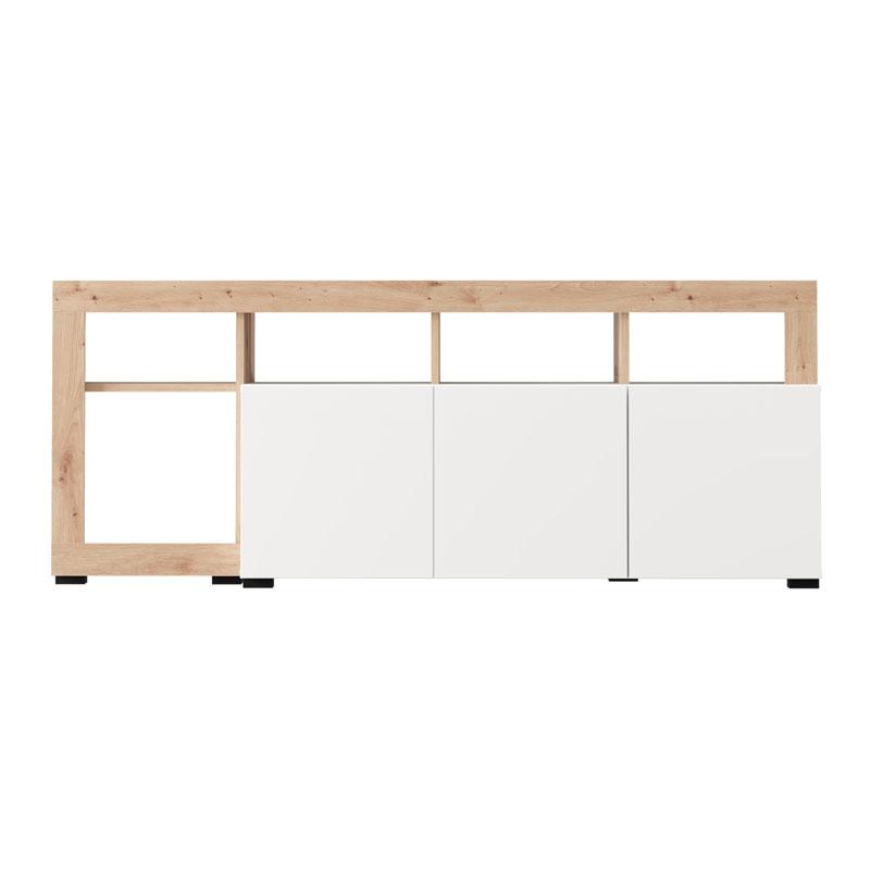 ΕΠΙΠΛΟ ΤΗΛΕΟΡΑΣΗΣ ARGYLL TV 154 3K 1F1V OP ΛΕΥΚΟ ΜΕ ARTISAN OAK ΧΡΩΜΑ 154x40x61εκ - Image 3