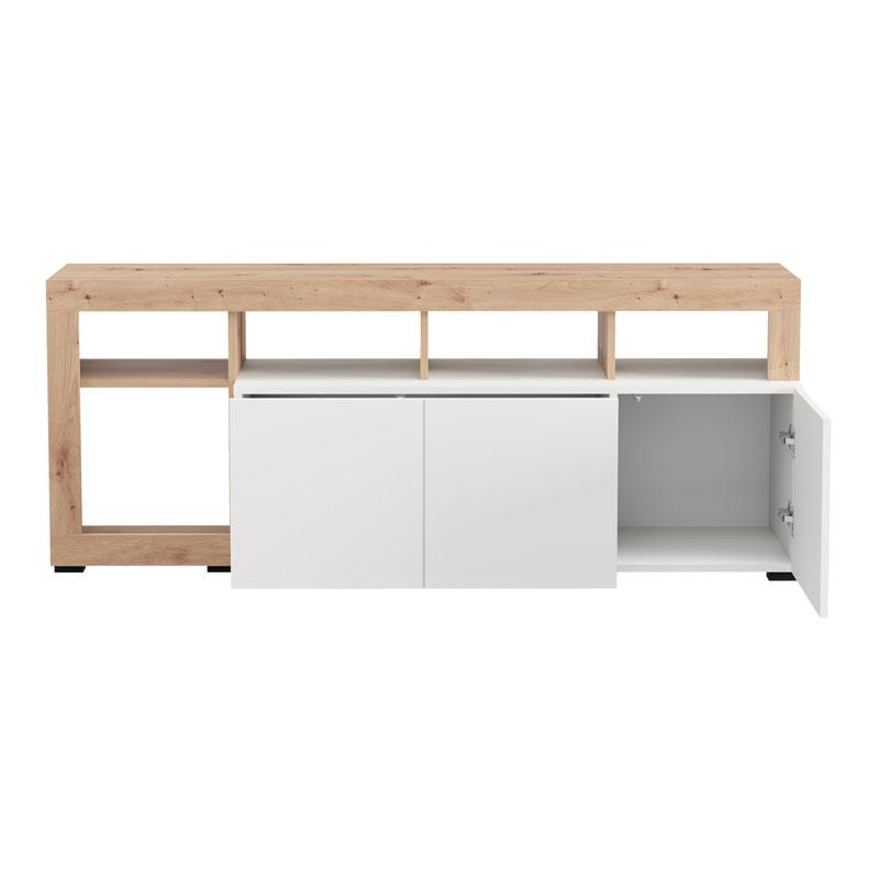ΕΠΙΠΛΟ ΤΗΛΕΟΡΑΣΗΣ ARGYLL TV 154 3K 1F1V OP ΛΕΥΚΟ ΜΕ ARTISAN OAK ΧΡΩΜΑ 154x40x61εκ - Image 4