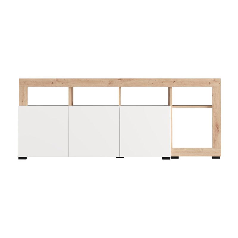 ΕΠΙΠΛΟ ΤΗΛΕΟΡΑΣΗΣ ARGYLL TV 154 3K 1F1V OP ΛΕΥΚΟ ΜΕ ARTISAN OAK ΧΡΩΜΑ 154x40x61εκ - Image 5