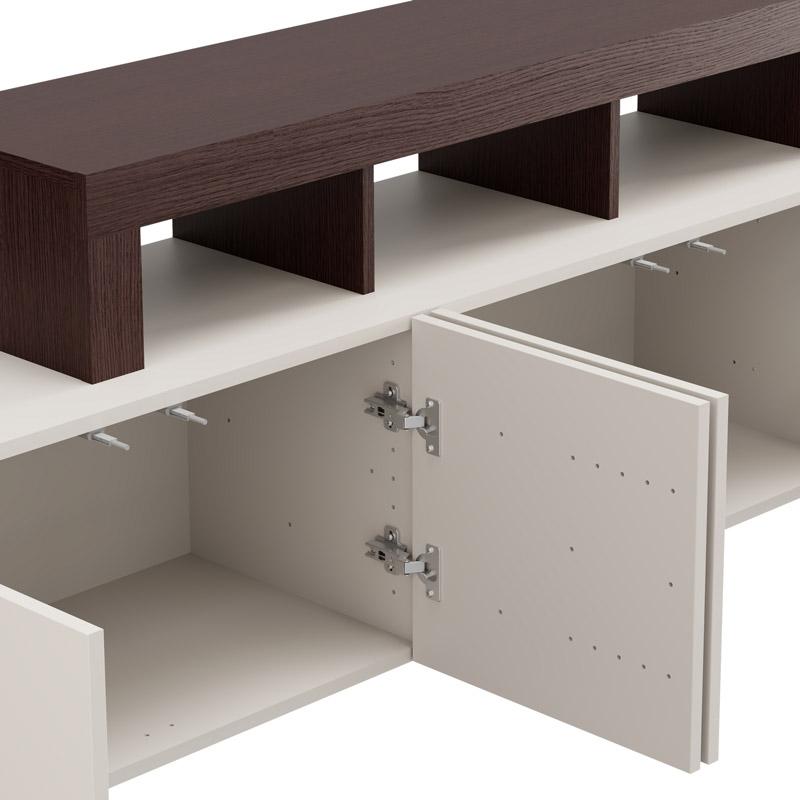 ΕΠΙΠΛΟ ΤΗΛΕΟΡΑΣΗΣ ARGYLL TV 192 4K4V OP CASHMERE ΜΕ DARK TAILOR OAK ΧΡΩΜΑ 192x40x61εκ - Image 6