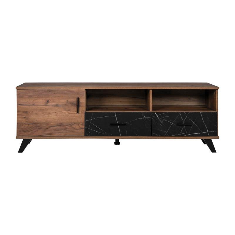 ΕΠΙΠΛΟ ΤΗΛΕΟΡΑΣΗΣ Miami TOBACCO ΜΕ BLACK MARBLE ΧΡΩΜΑ 160x40x51εκ - Image 3