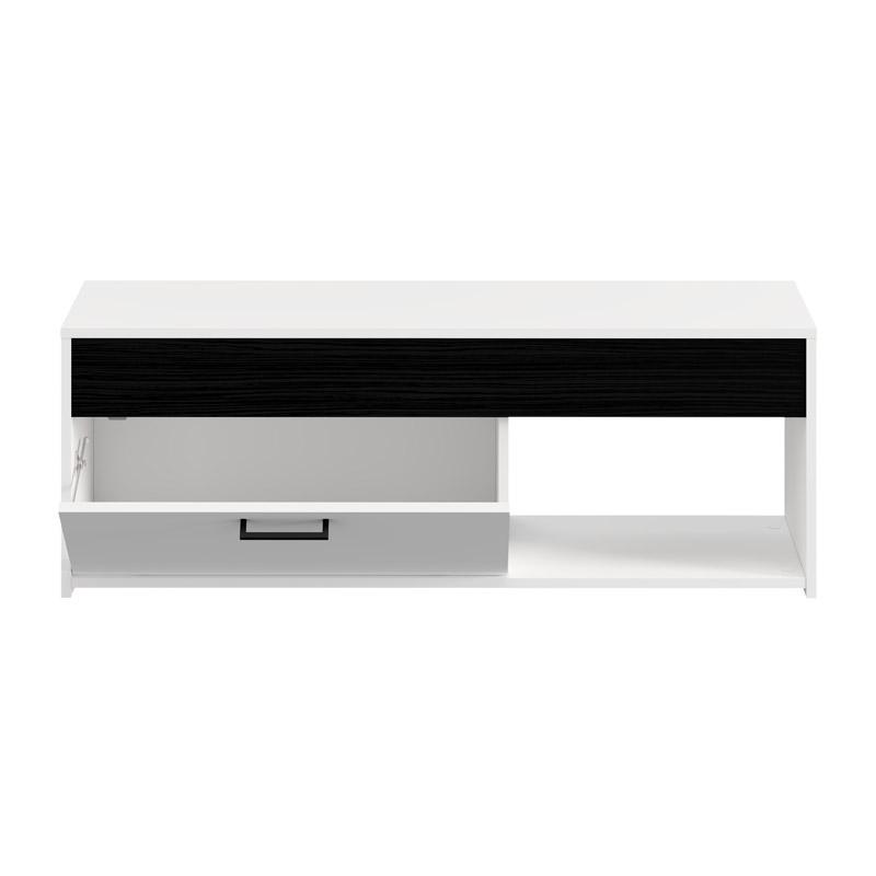 ΕΠΙΠΛΟ ΤΗΛΕΟΡΑΣΗΣ GROSSETO TV 122 ΛΕΥΚΟ-ΜΑΥΡΟ OAK 122x33x44εκ - Image 4