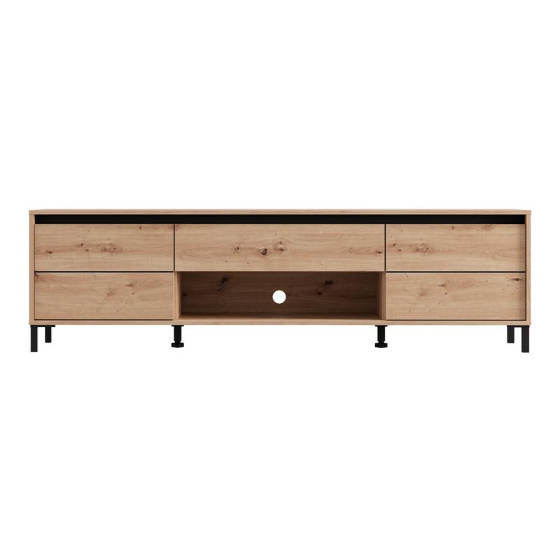 ΕΠΙΠΛΟ ΤΗΛΕΟΡΑΣΗΣ MARRON TV 183 3K1F2V ARTISAN-ΜΑΥΡΟ ΜΑΤ 183x40x52εκ - Image 3