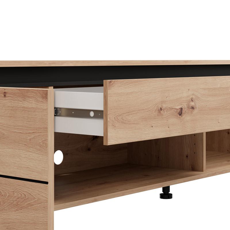 ΕΠΙΠΛΟ ΤΗΛΕΟΡΑΣΗΣ MARRON TV 183 3K1F2V ARTISAN-ΜΑΥΡΟ ΜΑΤ 183x40x52εκ - Image 5