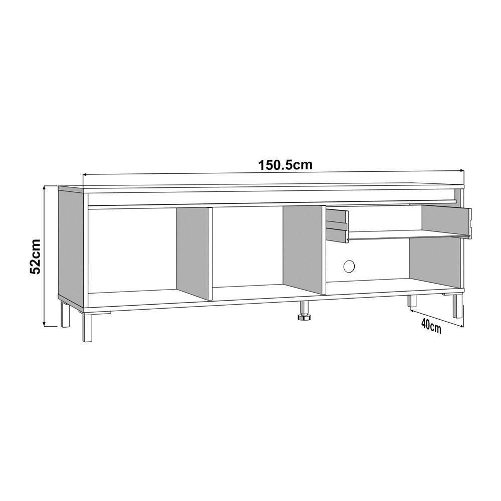 ΕΠΙΠΛΟ ΤΗΛΕΟΡΑΣΗΣ MARRON TV 183 3K1F2V ARTISAN-ΜΑΥΡΟ ΜΑΤ 183x40x52εκ - Image 6
