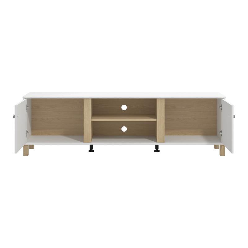 ΕΠΙΠΛΟ ΤΗΛΕΟΡΑΣΗΣ PECKHAM TV 176 ΛΕΥΚΟ-LIGHT PORT ΧΡΩΜΑ 176x40x52εκ - Image 4
