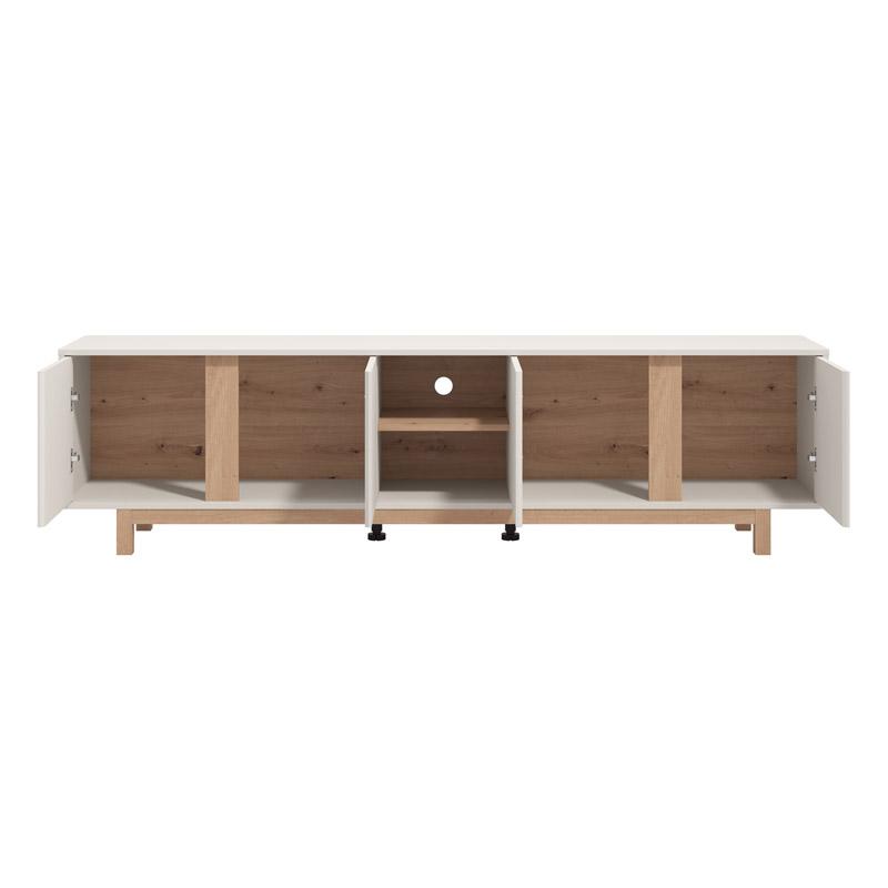 ΕΠΙΠΛΟ ΤΗΛΕΟΡΑΣΗΣ PONTEDERA TV 202 5K4V CASHMERE-ARTISAN OAK 202x40x54εκ - Image 4