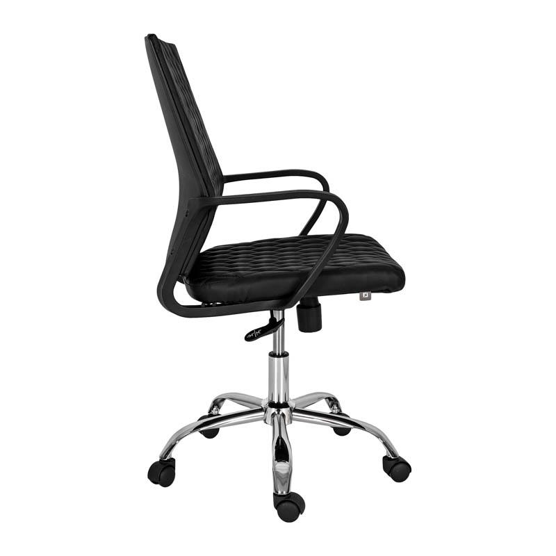 ΚΑΡΕΚΛΑ ΓΡΑΦΕΙΟΥ 5568 ΜΑΥΡΟ ΤΕΧΝΟΔΕΡΜΑ 59x61x95/105εκ - Image 3