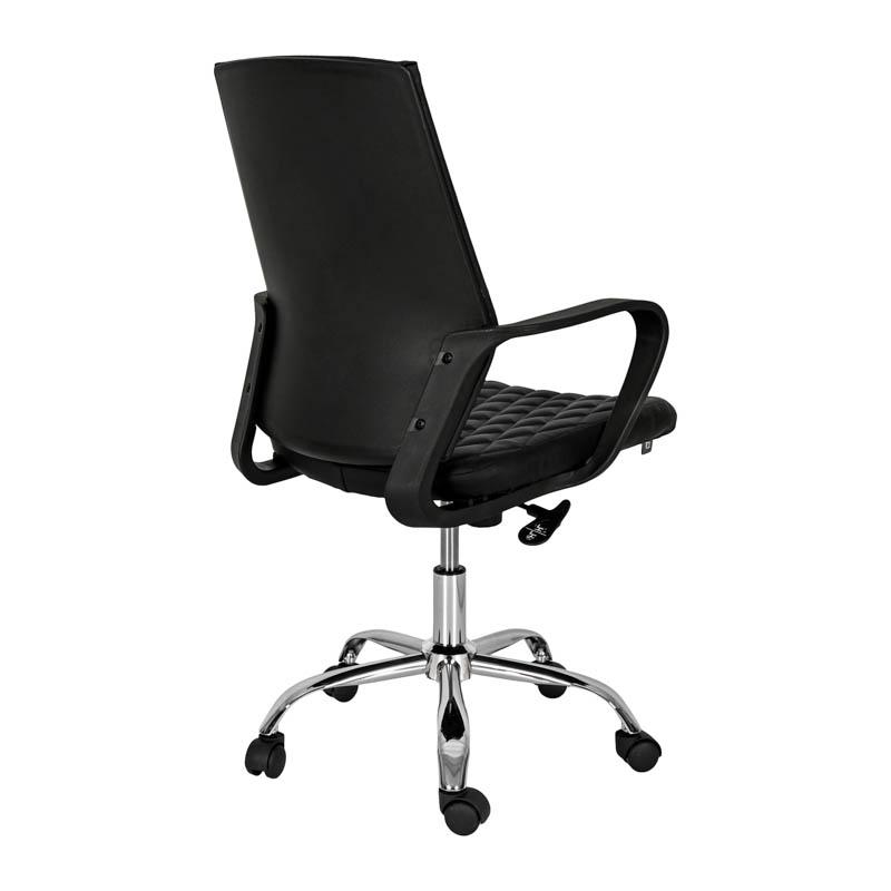 ΚΑΡΕΚΛΑ ΓΡΑΦΕΙΟΥ 5568 ΜΑΥΡΟ ΤΕΧΝΟΔΕΡΜΑ 59x61x95/105εκ - Image 4