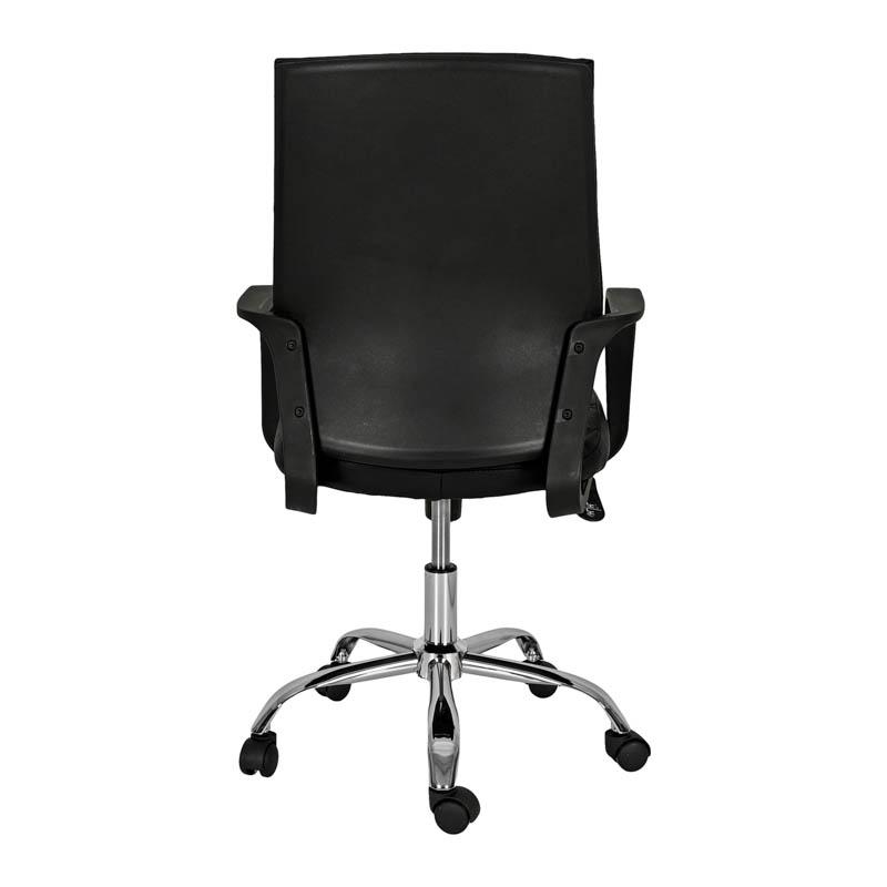 ΚΑΡΕΚΛΑ ΓΡΑΦΕΙΟΥ 5568 ΜΑΥΡΟ ΤΕΧΝΟΔΕΡΜΑ 59x61x95/105εκ - Image 5