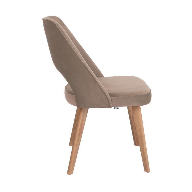 ΚΑΡΕΚΛΑ ΤΡΑΠΕΖΑΡΙΑΣ Τ-5 LUX TAUPE ΥΦΑΣΜΑ 50x50x86εκ - Image 2