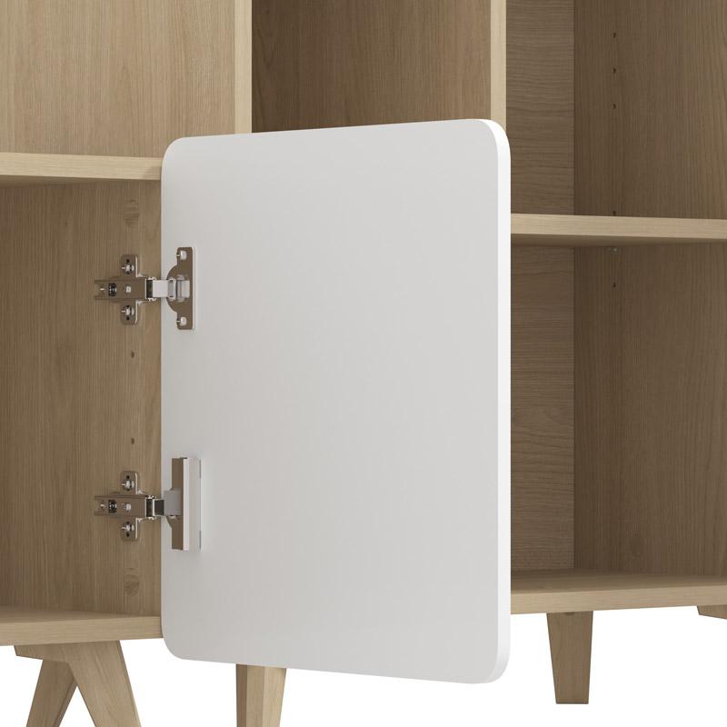ΚΕΝΤΡΟ ΨΥΧΑΓΩΓΙΑΣ-ΣΥΝΘΕΣΗ ELGIN LIGHT PORT OAK-ΛΕΥKO MAT 244x42x168εκ - Image 5