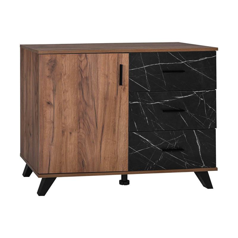 ΚΟΜΟΤΑ Miami TOBACCO ΜΕ BLACK MARBLE ΧΡΩΜΑ 106x40x84εκ