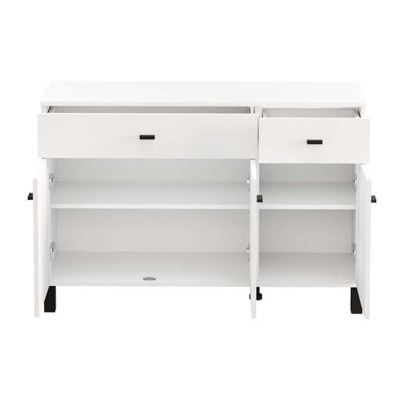 ΚΟΜΟΤΑ-ΜΠΟΥΦΕΣ ALMOND 115 3K2F3V ΛΕΥΚΟ ΧΡΩΜΑ 116x35x78εκ - Image 4