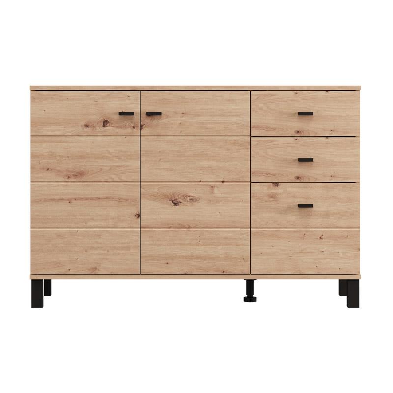 ΚΟΜΟΤΑ-ΜΠΟΥΦΕΣ ALMOND 115 3K3F2V ARTISAN OAK ΧΡΩΜΑ 116x35x78εκ - Image 3