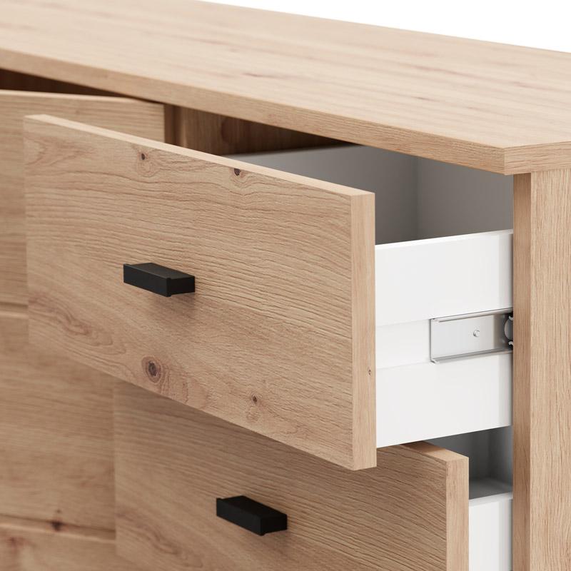 ΚΟΜΟΤΑ-ΜΠΟΥΦΕΣ ALMOND 115 3K3F2V ARTISAN OAK ΧΡΩΜΑ 116x35x78εκ - Image 5