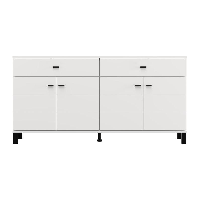 ΚΟΜΟΤΑ-ΜΠΟΥΦΕΣ ALMOND 154 4K2F4V ΛΕΥΚΟ ΧΡΩΜΑ 154x35x78εκ - Image 3