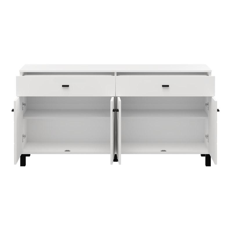 ΚΟΜΟΤΑ-ΜΠΟΥΦΕΣ ALMOND 154 4K2F4V ΛΕΥΚΟ ΧΡΩΜΑ 154x35x78εκ - Image 4