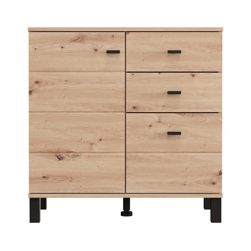 ΚΟΜΟΤΑ-ΜΠΟΥΦΕΣ ALMOND 77 2K3F1V ARTISAN OAK ΧΡΩΜΑ 77x35x78εκ - Image 3