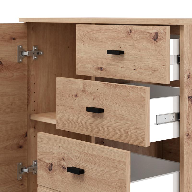 ΚΟΜΟΤΑ-ΜΠΟΥΦΕΣ ALMOND 77 2K3F1V ARTISAN OAK ΧΡΩΜΑ 77x35x78εκ - Image 5