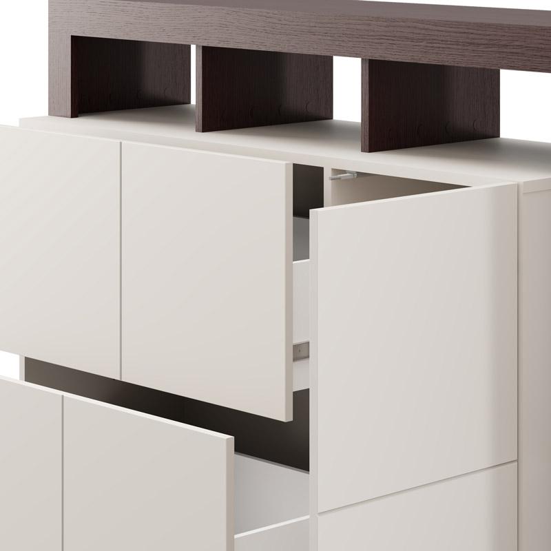 ΚΟΜΟΤΑ-ΜΠΟΥΦΕΣ ARGYLL 154 3K2F1V OP CASHMERE ΜΕ DARK TAILOR OAK ΧΡΩΜΑ 155x40x100εκ - Image 6