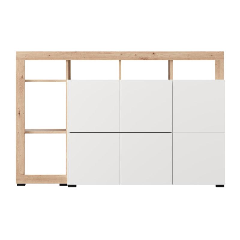 ΚΟΜΟΤΑ-ΜΠΟΥΦΕΣ ARGYLL 154 3K2F1V OP ΛΕΥΚΟ ΜΕ ARTISAN OAK ΧΡΩΜΑ 155x40x100εκ - Image 3