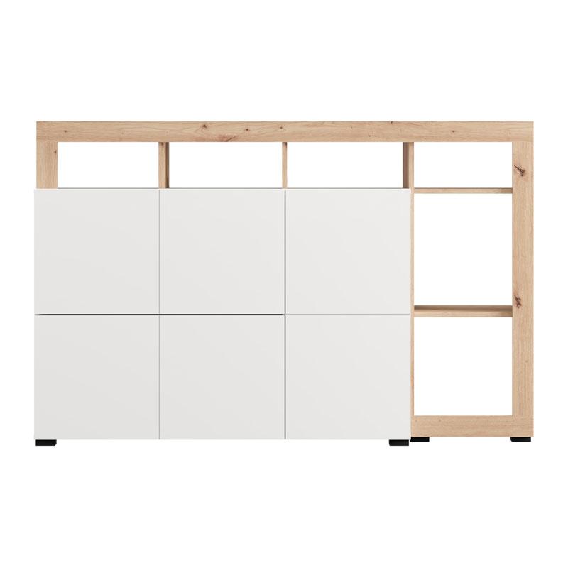 ΚΟΜΟΤΑ-ΜΠΟΥΦΕΣ ARGYLL 154 3K2F1V OP ΛΕΥΚΟ ΜΕ ARTISAN OAK ΧΡΩΜΑ 155x40x100εκ - Image 5