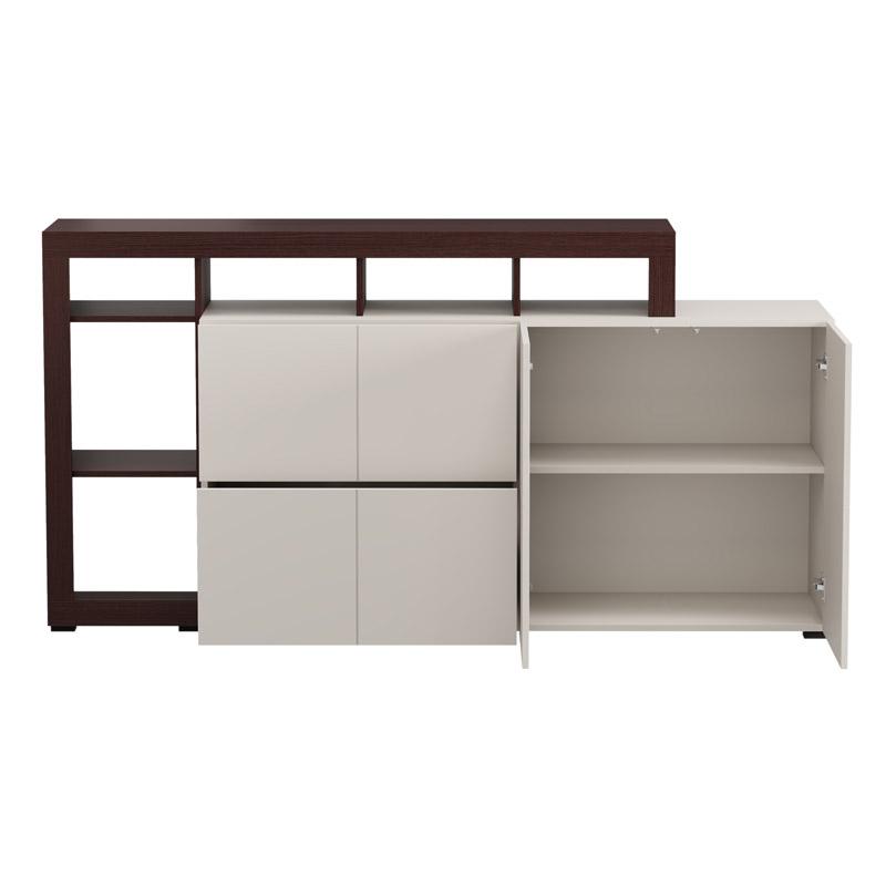 ΚΟΜΟΤΑ-ΜΠΟΥΦΕΣ ARGYLL 192 4K2F2V OP CASHMERE ΜΕ DARK TAILOR OAK ΧΡΩΜΑ 193x40x100εκ - Image 5