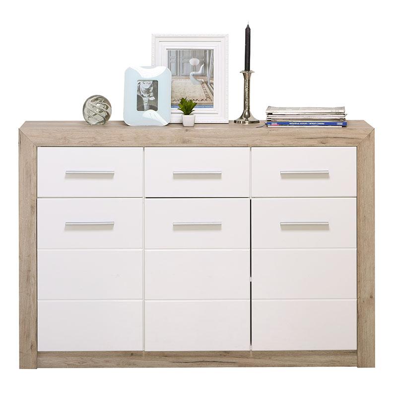 ΚΟΜΟΤΑ-ΜΠΟΥΦΕΣ Etna 3K3F Grey Oak - Λευκή Λάκκα 133x35x90.5εκ - Image 3