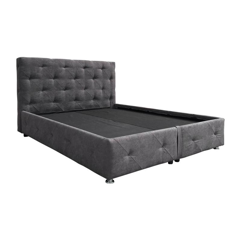 ΚΡΕΒΑΤΙ ΜΕ ΠΑΤΩΜΑ Libert ΓΚΡΙ ΧΡΩΜΑ 170x220x110εκ
