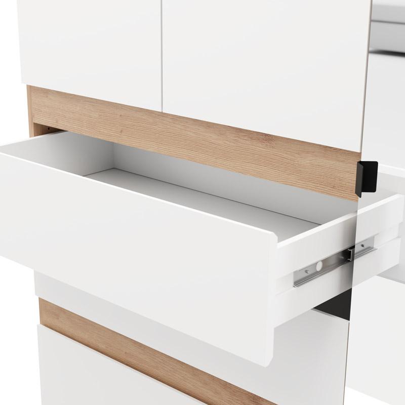 ΝΤΟΥΛΑΠΑ ARDERIN 3K3F1O h207 ARTISAN OAK-ΛΕΥΚΟ 117x52x208εκ - Image 5