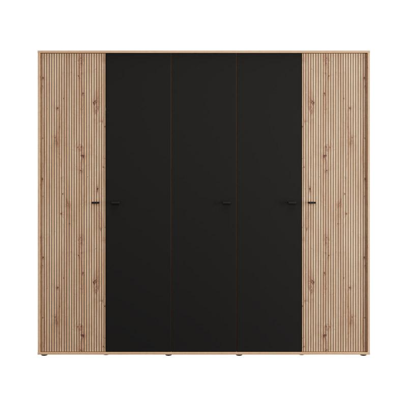 ΝΤΟΥΛΑΠΑ AVIGNON 5K h211 ARTISAN OAK-ΜΑΥΡΟ ΧΡΩΜΑ 228x55x211εκ - Image 3
