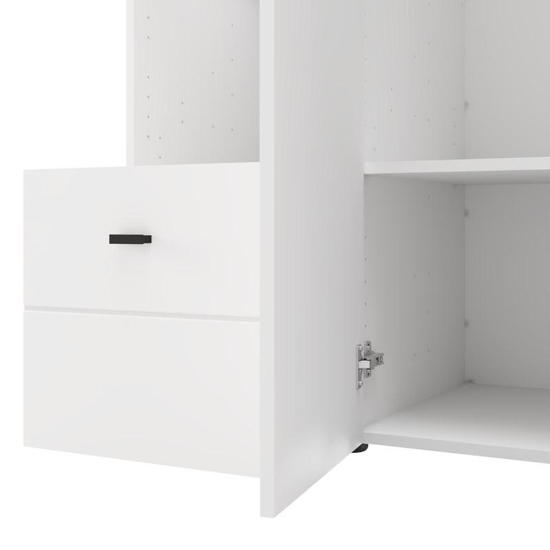 ΝΤΟΥΛΑΠΑ CAMPSIE 3K1F1O h207 ΛΕΥΚΟ ΧΡΩΜΑ 118x52x208εκ - Image 5