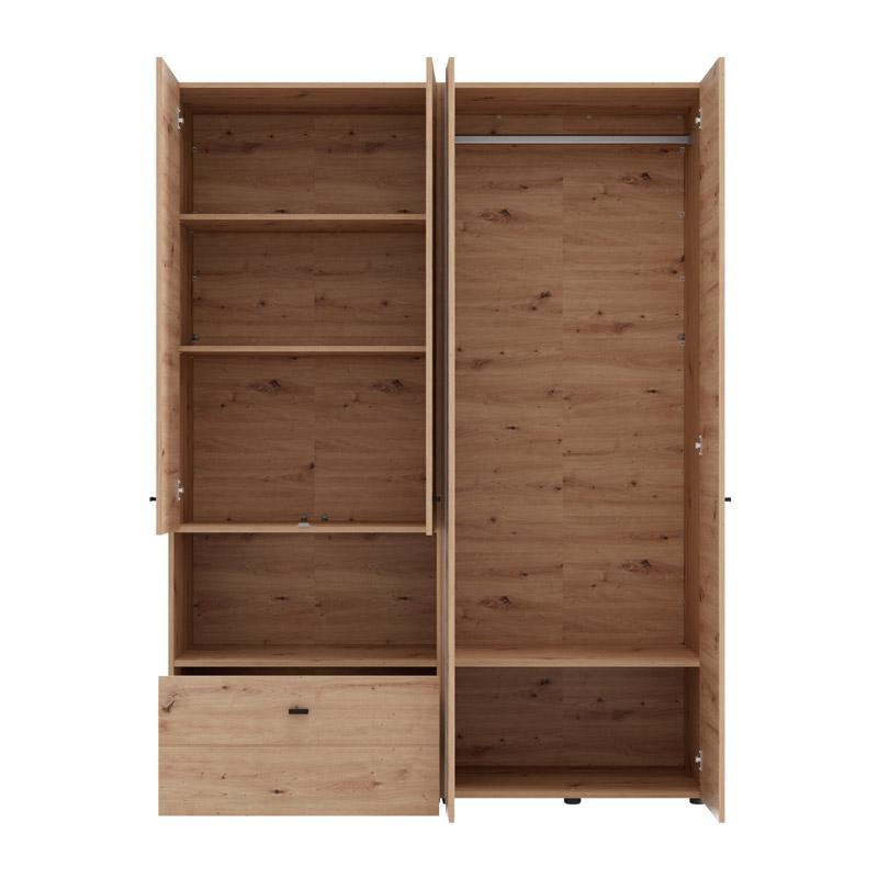 ΝΤΟΥΛΑΠΑ CAMPSIE 4K1F1O h207 ARTISAN OAK ΧΡΩΜΑ 155x52x208εκ - Image 4