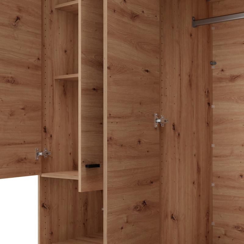 ΝΤΟΥΛΑΠΑ CAMPSIE 4K1F1O h207 ARTISAN OAK ΧΡΩΜΑ 155x52x208εκ - Image 5