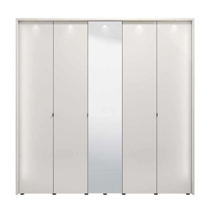 ΝΤΟΥΛΑΠΑ LUCCA 5K1O h227 CASHMERE-ΛΕΥΚΟ ΧΡΩΜΑ 224x57x227εκ - Image 4