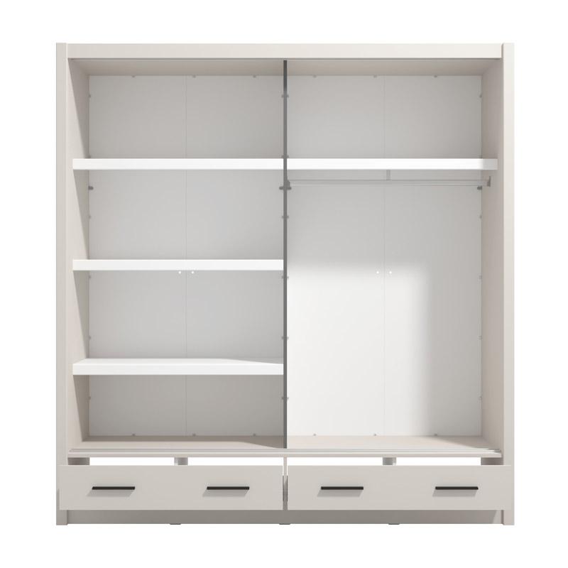 ΝΤΟΥΛΑΠΑ ΜΕ ΚΑΘΡΕΦΤΗ ALBI PLUS 205 2F OG CASHMERE ΧΡΩΜΑ 205x60x216εκ - Image 4