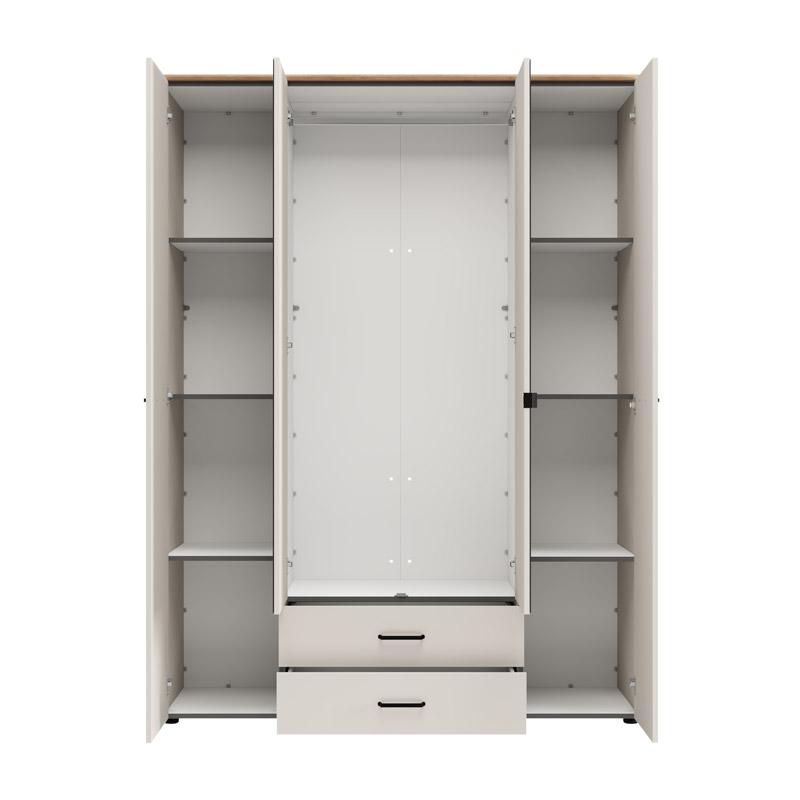 ΝΤΟΥΛΑΠΑ ΜΕ ΚΑΘΡΕΦΤΗ LAMBETH 4K2F2O h207 CASHMERE-ARTISAN OAK ΧΡΩΜΑ 158x54x208εκ - Image 3