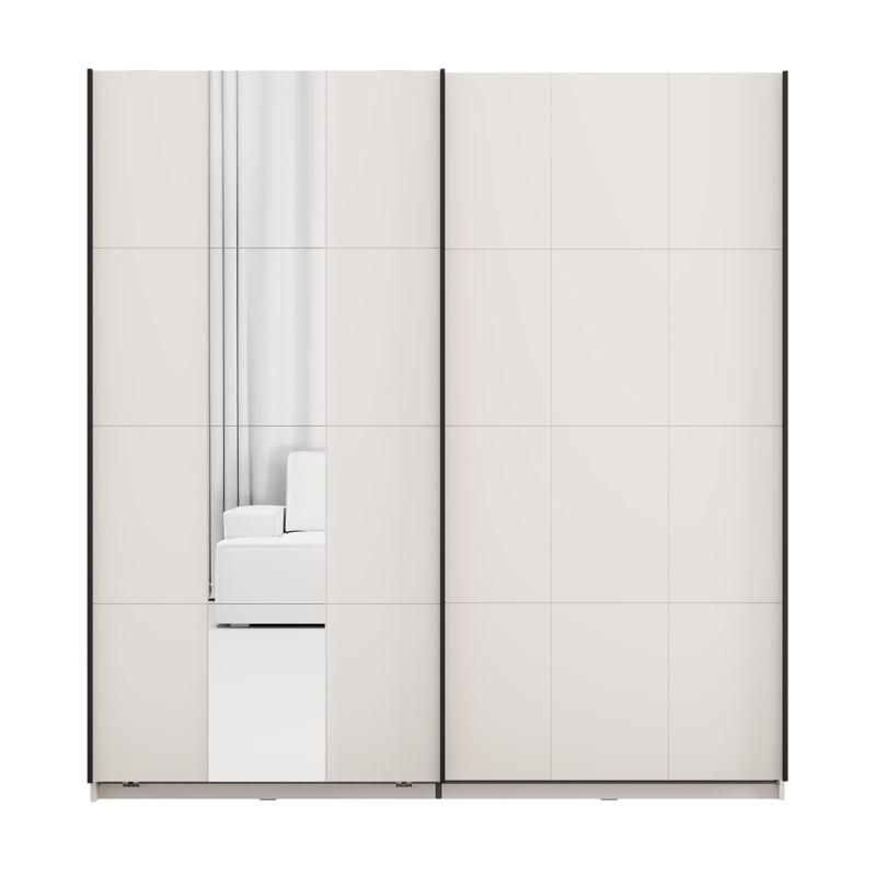 ΝΤΟΥΛΑΠΑ ΜΕ ΚΑΘΡΕΦΤΗ SALAMIS 200 OG h205 CASHMERE ΧΡΩΜΑ 195x61x205εκ - Image 3