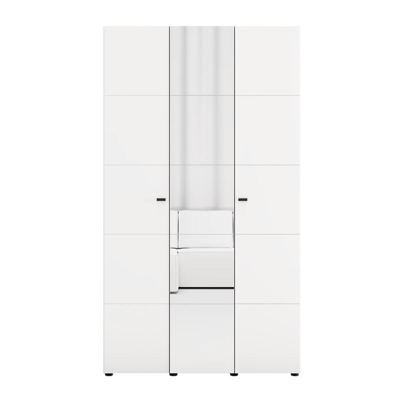 ΝΤΟΥΛΑΠΑ ΜΕ ΚΑΘΡΕΦΤΗ SALAMIS 3K1O h207 ΛΕΥΚΟ ΧΡΩΜΑ 117x52x208εκ - Image 3