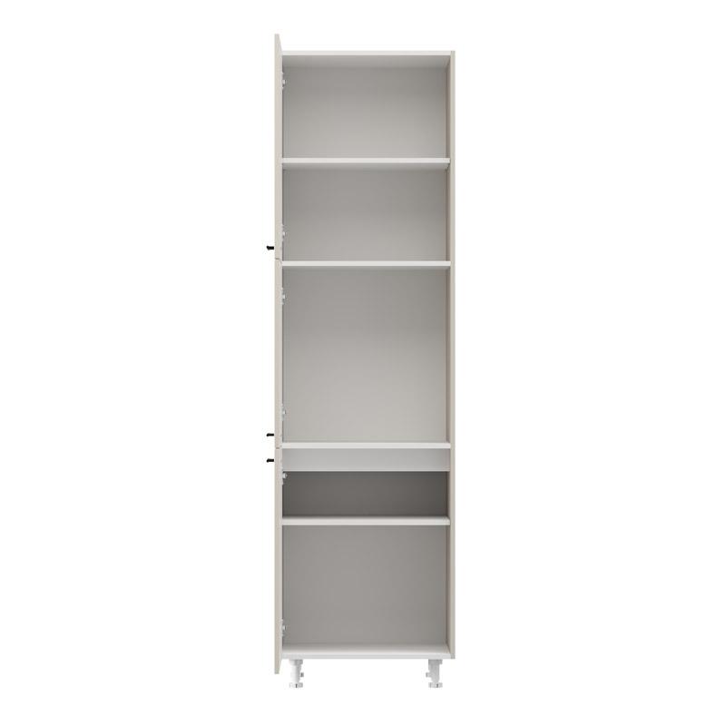 ΝΤΟΥΛΑΠΙ ΚΟΥΖΙΝΑΣ DRINA BD60 UR ΛΕΥΚΟ-SAND HIGH GLOSS ΧΡΩΜΑ 60x58x214εκ - Image 6