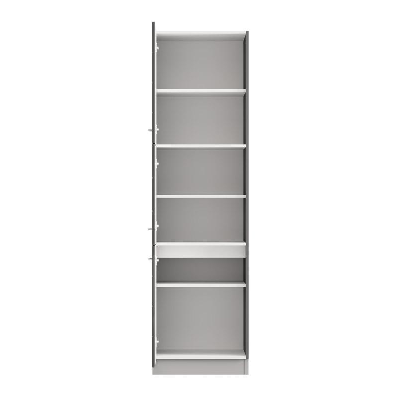 ΝΤΟΥΛΑΠΙ ΚΟΥΖΙΝΑΣ UNA BD60 UR ΛΕΥΚΟ-ΓΚΡΙ HIGH GLOSS ΧΡΩΜΑ 60x58x214εκ - Image 4