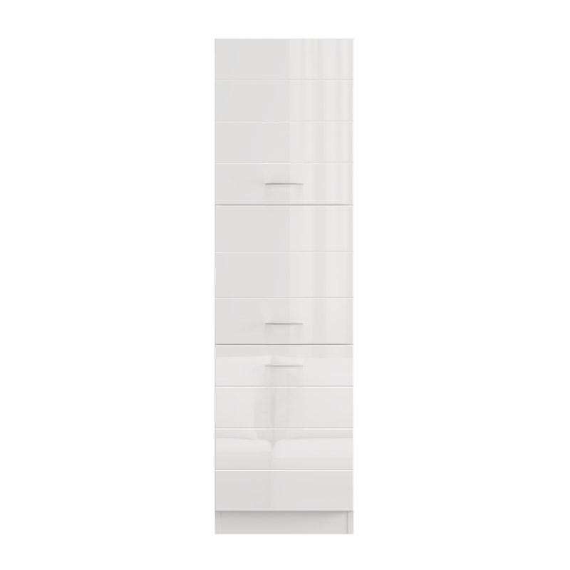 ΝΤΟΥΛΑΠΙ ΚΟΥΖΙΝΑΣ UNA BD60 UR ΛΕΥΚΟ-ΛΕΥΚΟ HIGH GLOSS ΧΡΩΜΑ 60x58x214εκ - Image 3