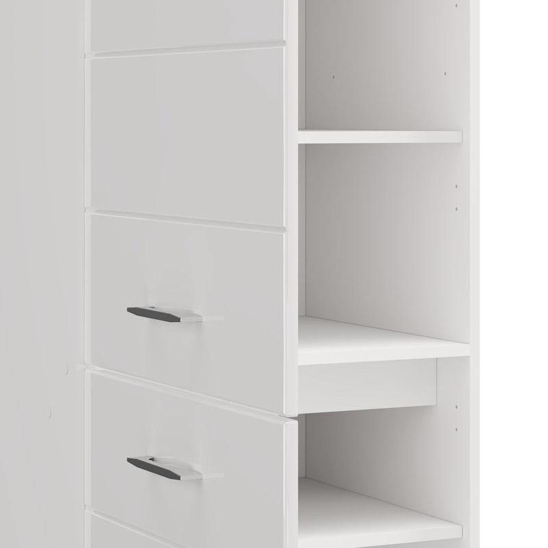 ΝΤΟΥΛΑΠΙ ΚΟΥΖΙΝΑΣ UNA BD60 UR ΛΕΥΚΟ-ΛΕΥΚΟ HIGH GLOSS ΧΡΩΜΑ 60x58x214εκ - Image 7