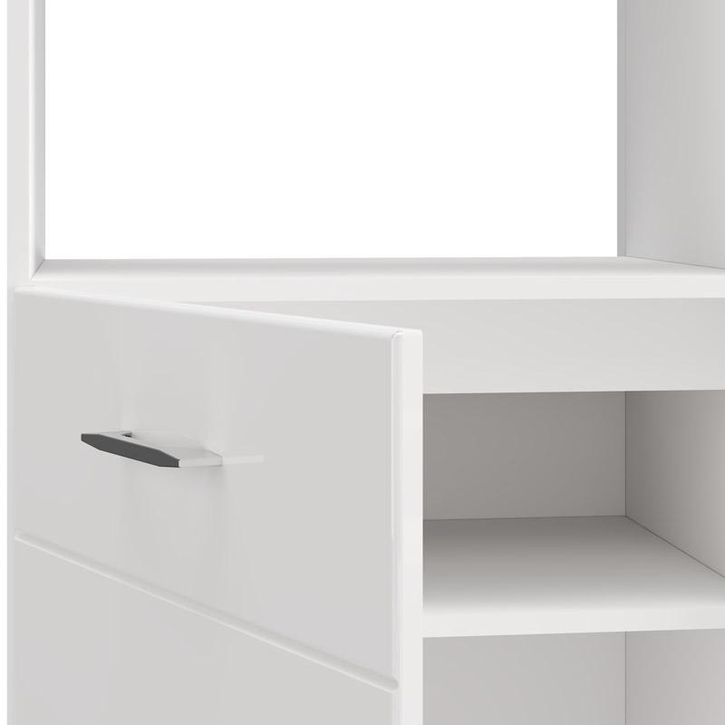 ΝΤΟΥΛΑΠΙ ΚΟΥΖΙΝΑΣ UNA BD60 UR ΛΕΥΚΟ-ΛΕΥΚΟ HIGH GLOSS ΧΡΩΜΑ 60x58x214εκ - Image 8