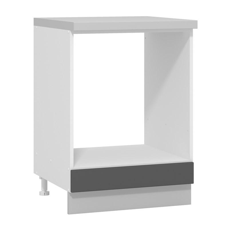 ΝΤΟΥΛΑΠΙ ΚΟΥΖΙΝΑΣ UNA D60 UR ΛΕΥΚΟ-ΓΚΡΙ HIGH GLOSS ΧΡΩΜΑ 60x57x82εκ